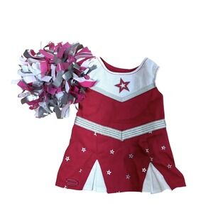 American Girl Rah-Rah Red Cheerleader Outfit Red Cotton Twill Dress for 18" Doll